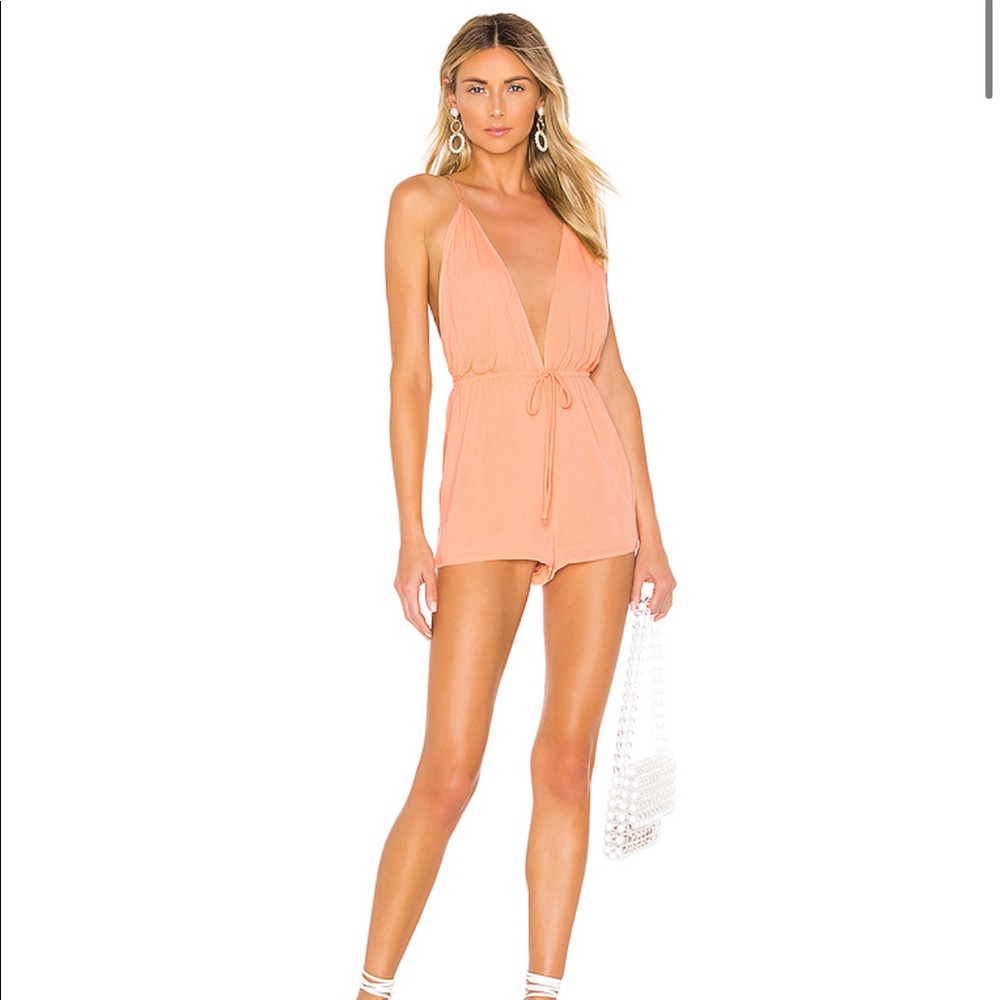 Coral Romper - NEW WITH TAGS